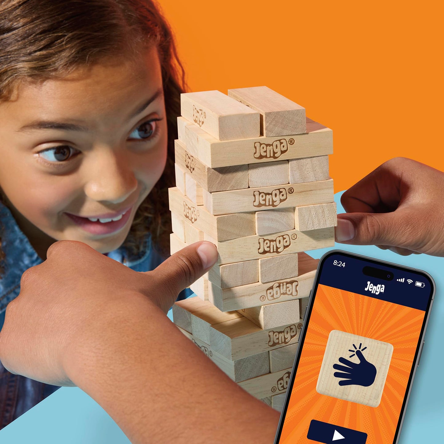 Joc oficial Hasbro Jenga cu zar digital