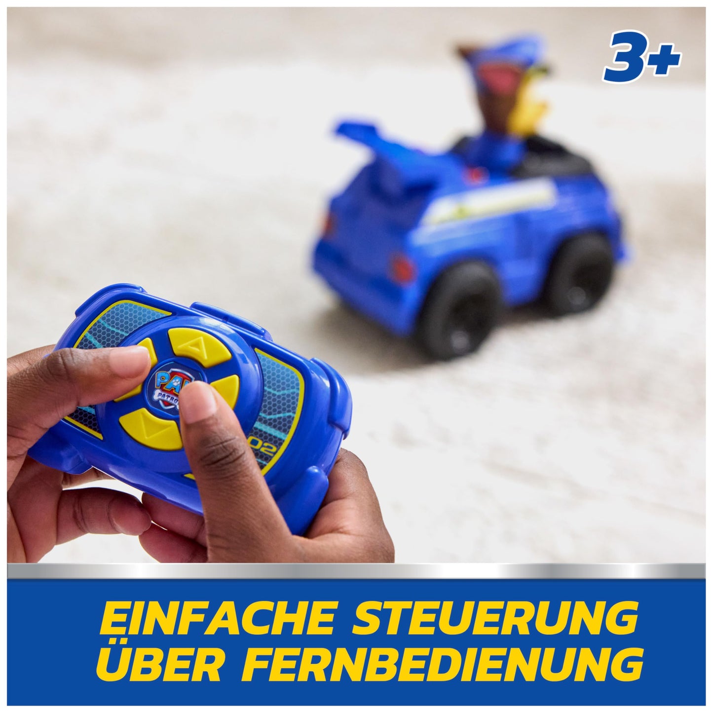 PAW PATROL Chase Mașinuță de poliție cu telecomandă și efecte luminoase 25 cm pentru copii de la 3 ani