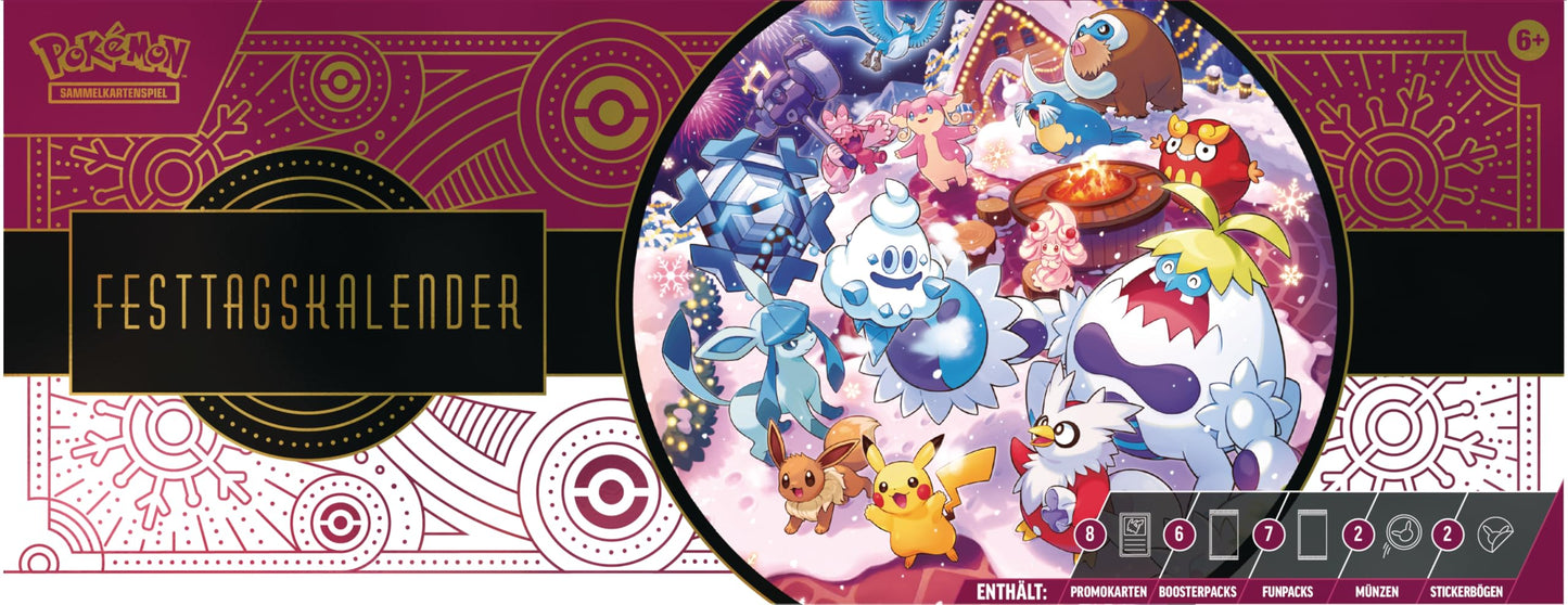 Pokémon Calendar Advent 2025 TCG, 25 surprize