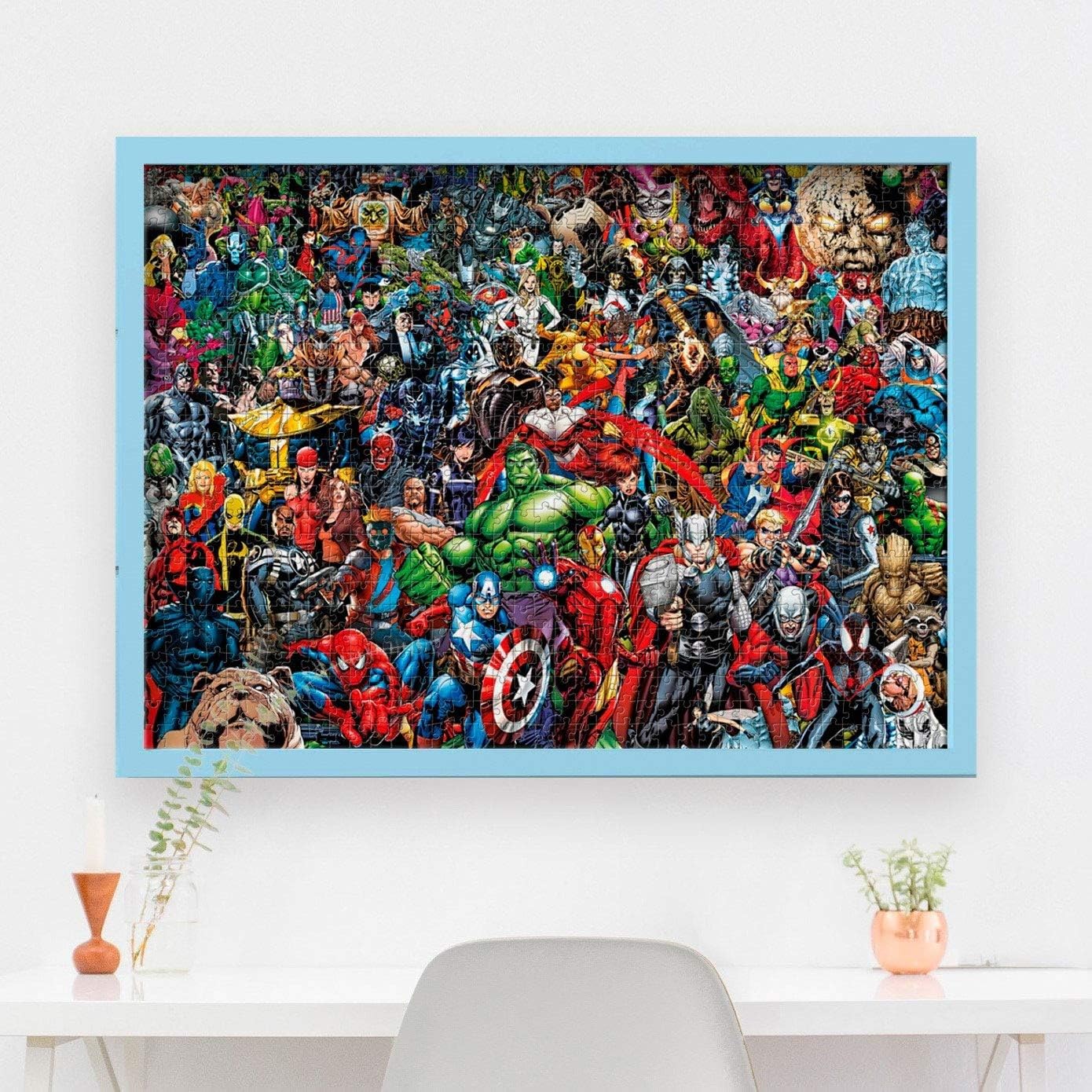Clementoni 39411 Puzzle Marvel Imposibil, 1000 piese, 14+ ani