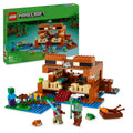LEGO Minecraft 21256 Set de construcție Casă Broscuță cu barcă, figurine animale și accesorii, 400 piese, de la 8 ani