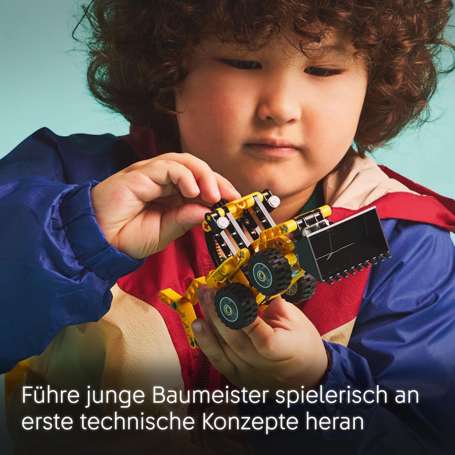 LEGO Technic Baggerlader - Set de jucărie pentru băieți și fete de la 7 ani, vehicul cu excavator, șape și braț 42197