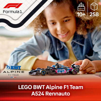 LEGO Speed Champions A524 Set de construcție Mașină de curse Alpine F1 cu 258 piese de la 10 ani