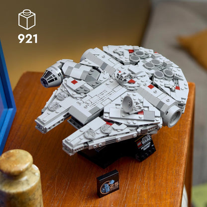 LEGO Star Wars 75375 Set de construcție Raumschiff model pentru adulți cu suport de expunere și plăcuță cu nume decor birou cadou pentru fani de la 36 luni