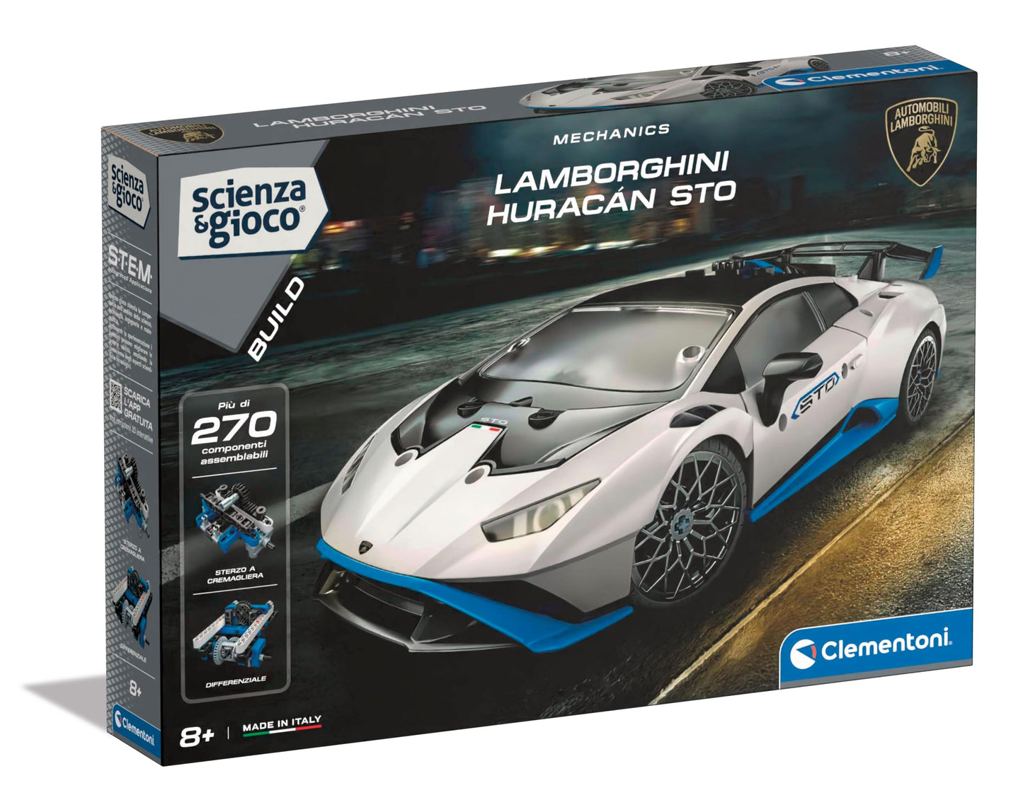 Clementoni 19367 Set Construcție Lamborghini Huracan STO, 8+ ani