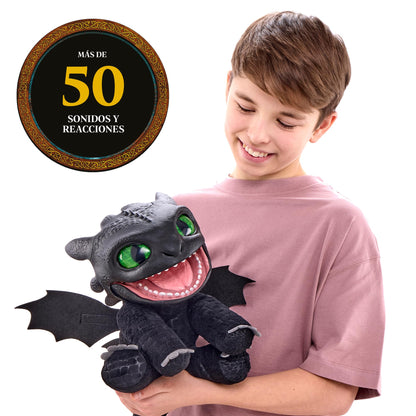 Famosa Toothless Marionetă electronică 30 cm, 6+ ani