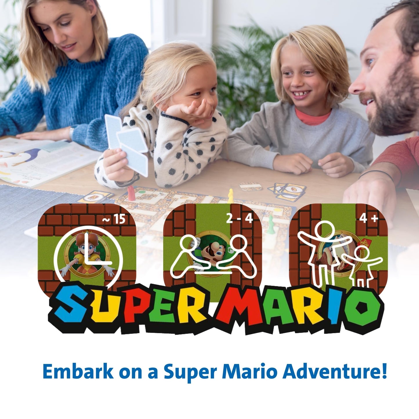 Ravensburger 26063 Joc de societate Labirintul Nebun Super Mario cu figurine Super Mario 7+ ani