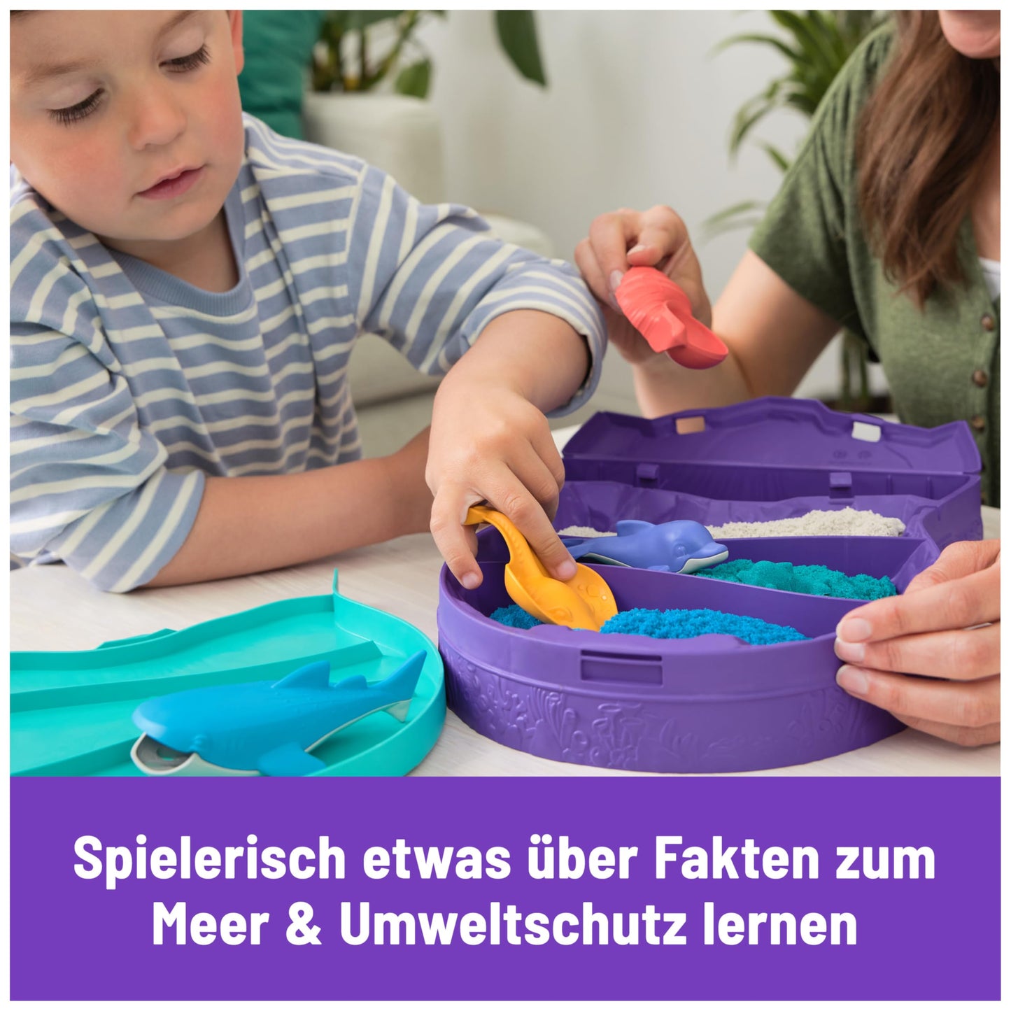 Kinetic Sand Set joacă Planet Ocean, 680g, 3+ ani