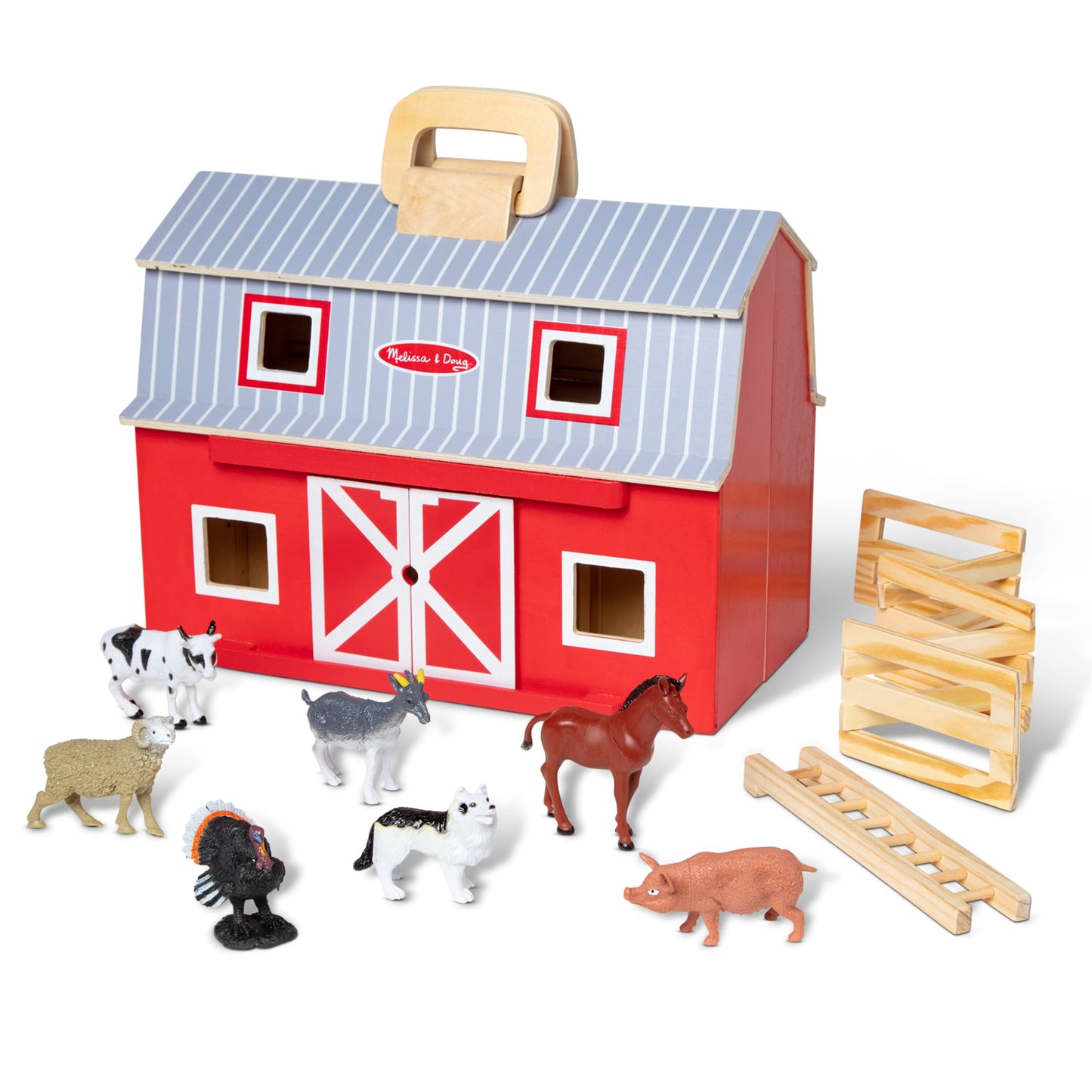 Melissa & Doug 3700 Grajd din lemn pliabil, 3+ ani