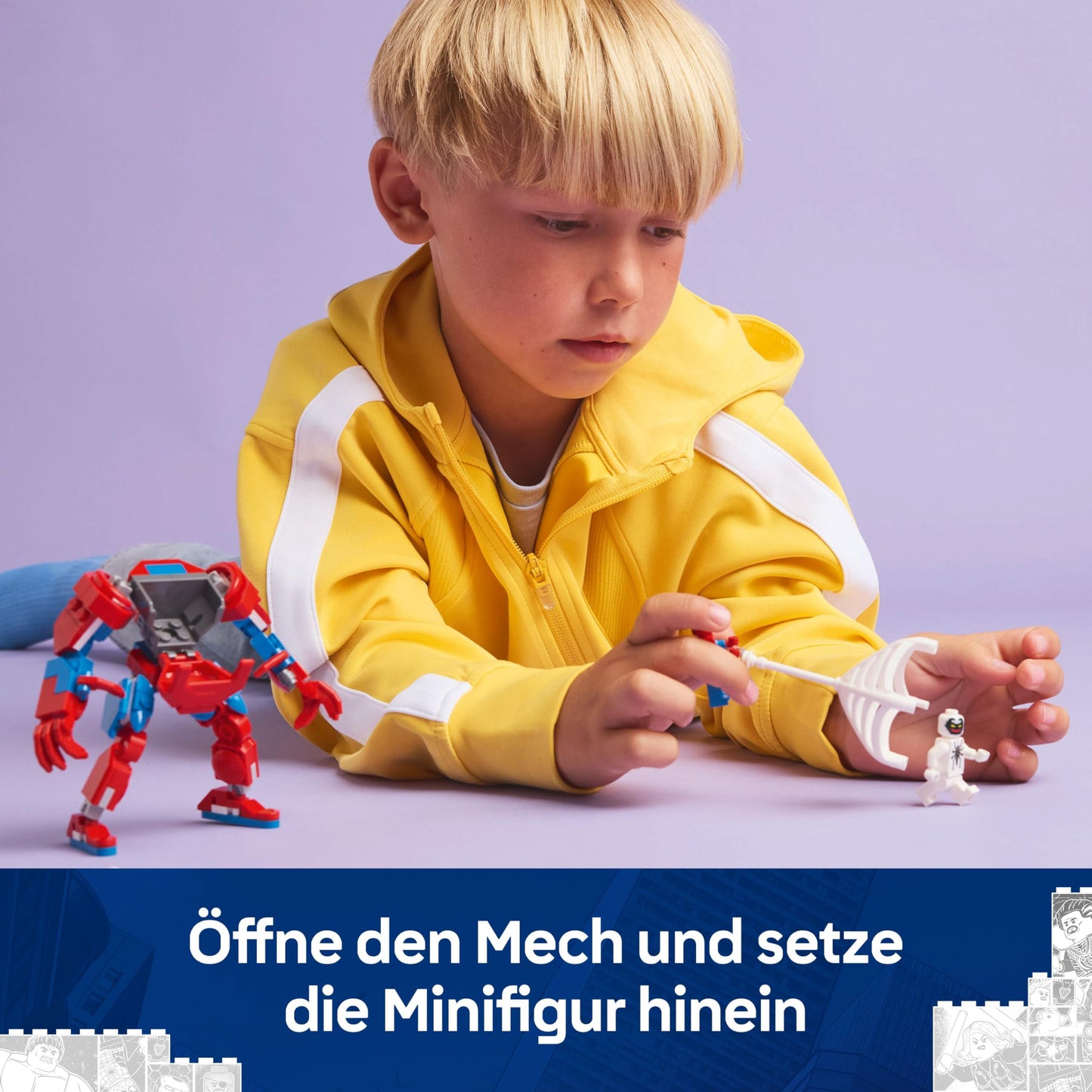 LEGO Marvel 76308 Spider-Man Mech vs. Anti-Venom, 6+ ani