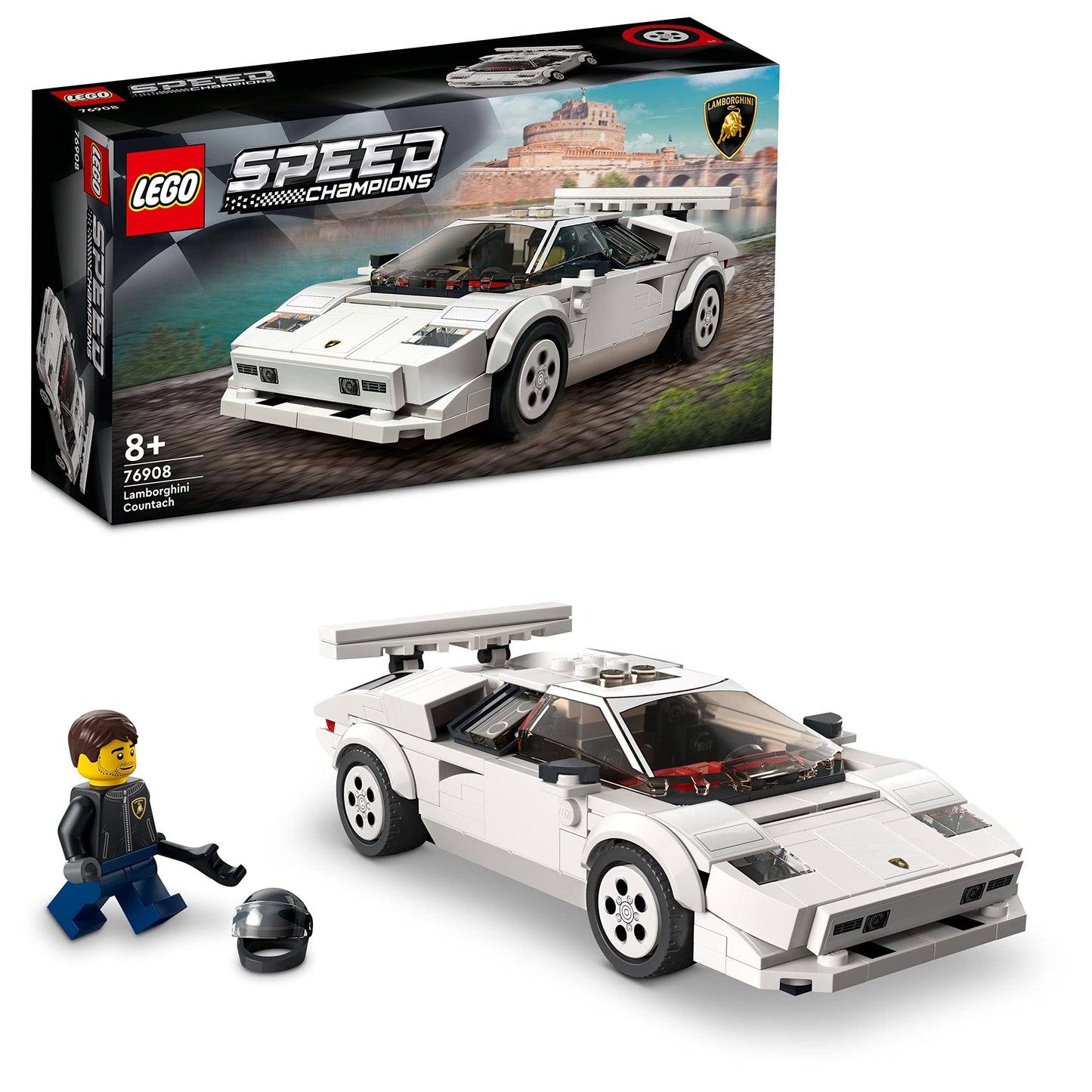 LEGO 76908 Speed Champions Lamborghini Countach, 8+ ani