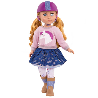 Glitter Girls Costum echitatie Deluxe papusi 36 cm, 3+ ani