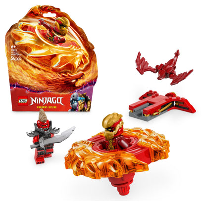 LEGO NINJAGO Spinner Spinjitzu al lui Kai - Jucărie Ninja cu 2 Minifiguri - Set de joacă mic pentru copii - Cadou pentru băieți și fete de la 6 ani 71823