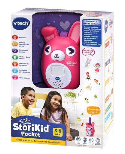 VTech StoriKid Pocket Povestitor, roz (versiune spaniola)