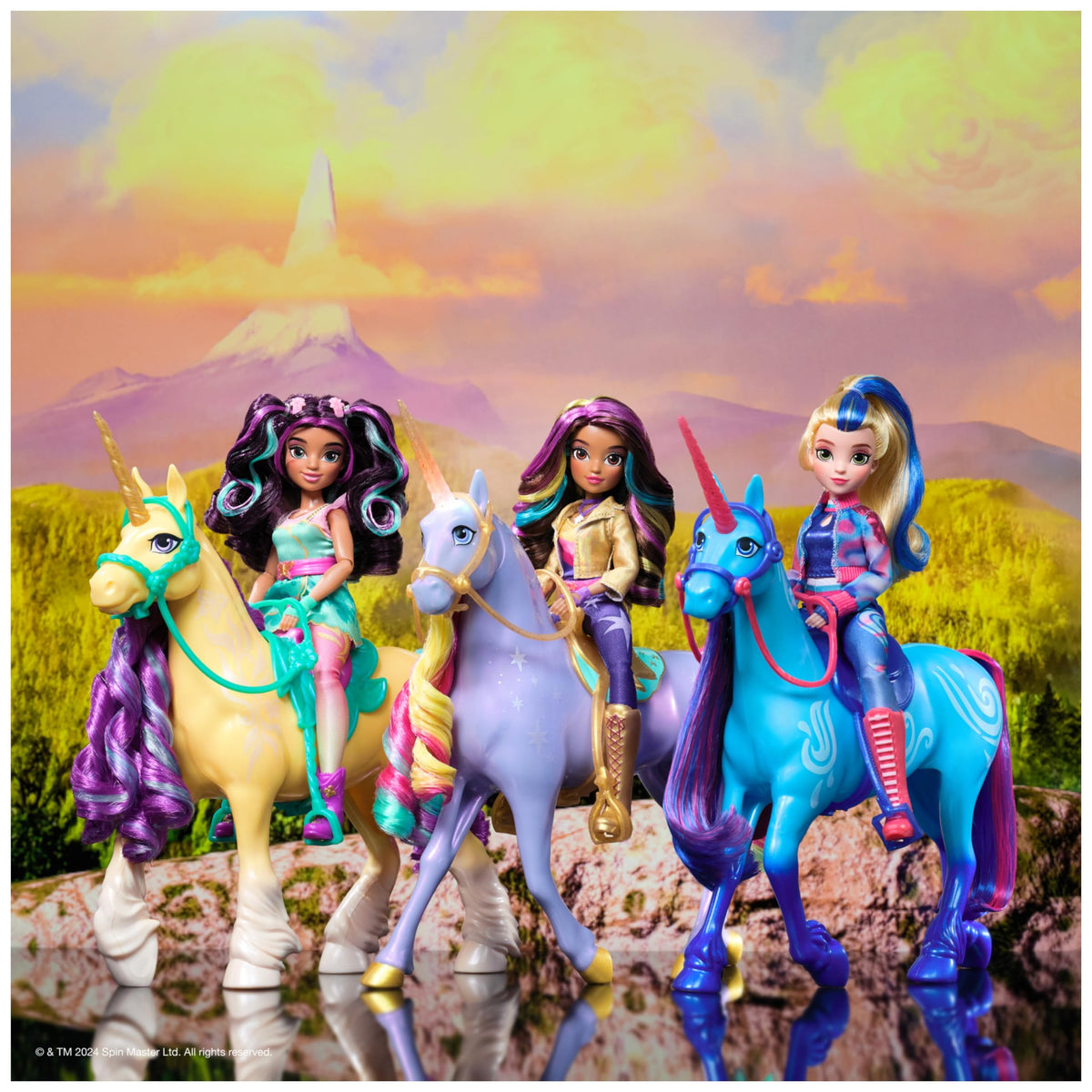 Unicorn Academy Jucărie Interactivă Unicorn Wildstar cu Lumină Curcubeu, Sunete și Muzică pentru Fete de la 4 Ani