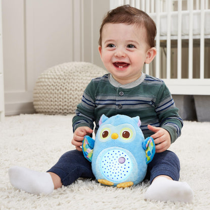 VTech Lumi Eule Set de noapte muzical din pluș pentru bebeluși cu muzică liniștitoare și lumini, de la naștere
