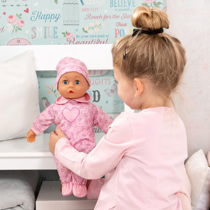Bayer Design Păpușă vorbitoare bebeluș, 38 cm, corp moale
