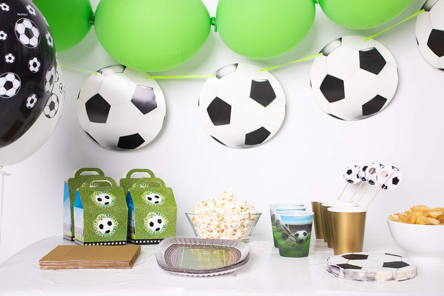 Folat 26207 Ghirlandă fotbal 15 mingi Ø 22 cm, lungime 10 m