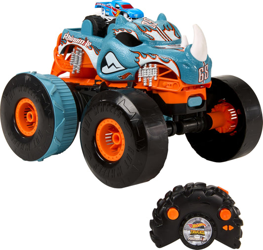 Masina cu telecomanda RC 1:12  Hot wheels Rhinomite,  Mattel, Multicolor