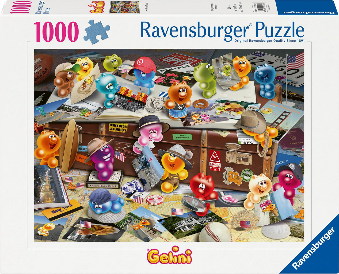 Ravensburger 12001426 Puzzle Gelini Tourist, 1000 piese