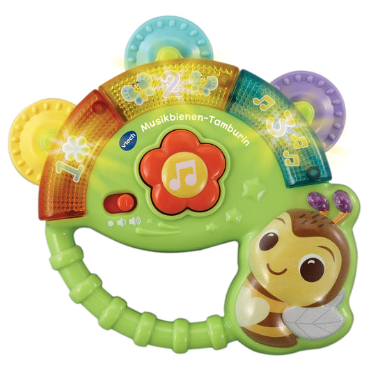 VTech Baby Musikbienen Tamburin Jucărie muzicală pentru bebeluși 3+ luni (limba germană)