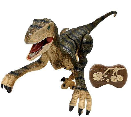 Lexibook RC Raptor Control Figurina de dinozaur controlată de la distanță cu mișcări articulate și efecte luminoase, de la 2 ani