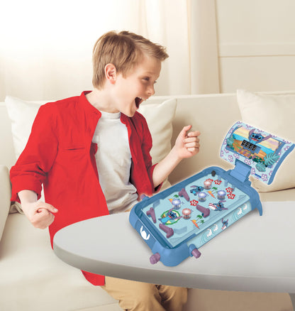Lexibook, Disney Stitch, Flipper electronic pentru copii și familie, joc de acțiune și reflexe, ecran LCD, efecte de lumină și sunet, albastru, JG610D