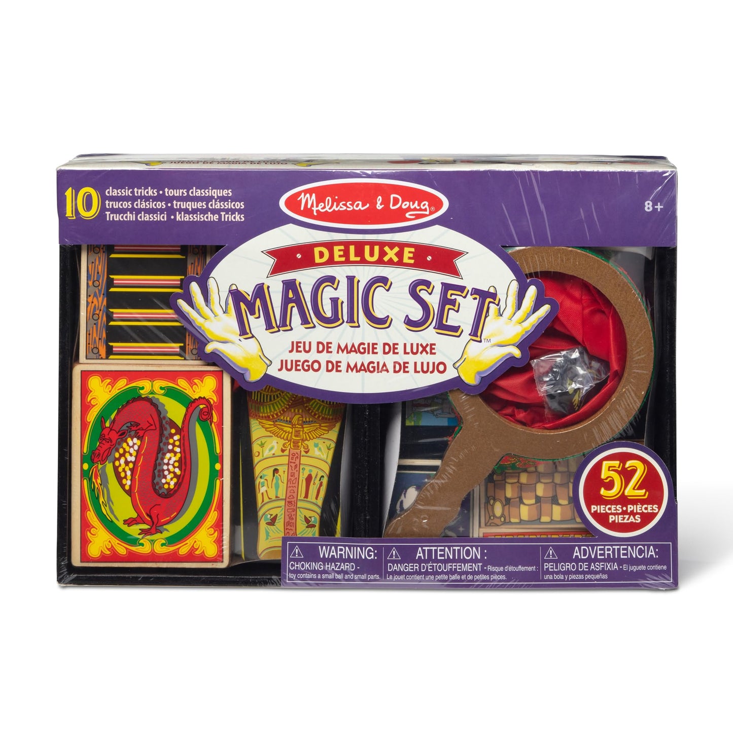 Melissa & Doug Set de magie Deluxe, 52 piese, 8+ ani