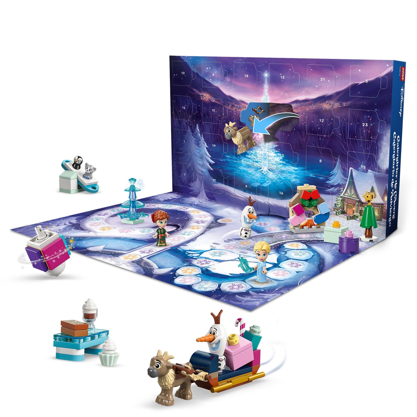 LEGO 43273 Disney Frozen Calendar Advent 2025, 5+ ani