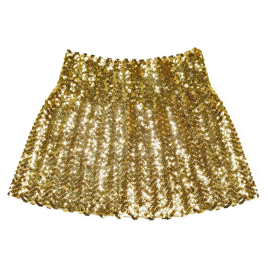 Boland - Mini Fustă cu Paiete, Mărime Unică pentru Adulți, Curea Elastică, Disco, Costum, Carnaval, Petrecere Tematică