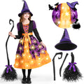 Spooktacular Costum vrajitoare cu LED, portocaliu