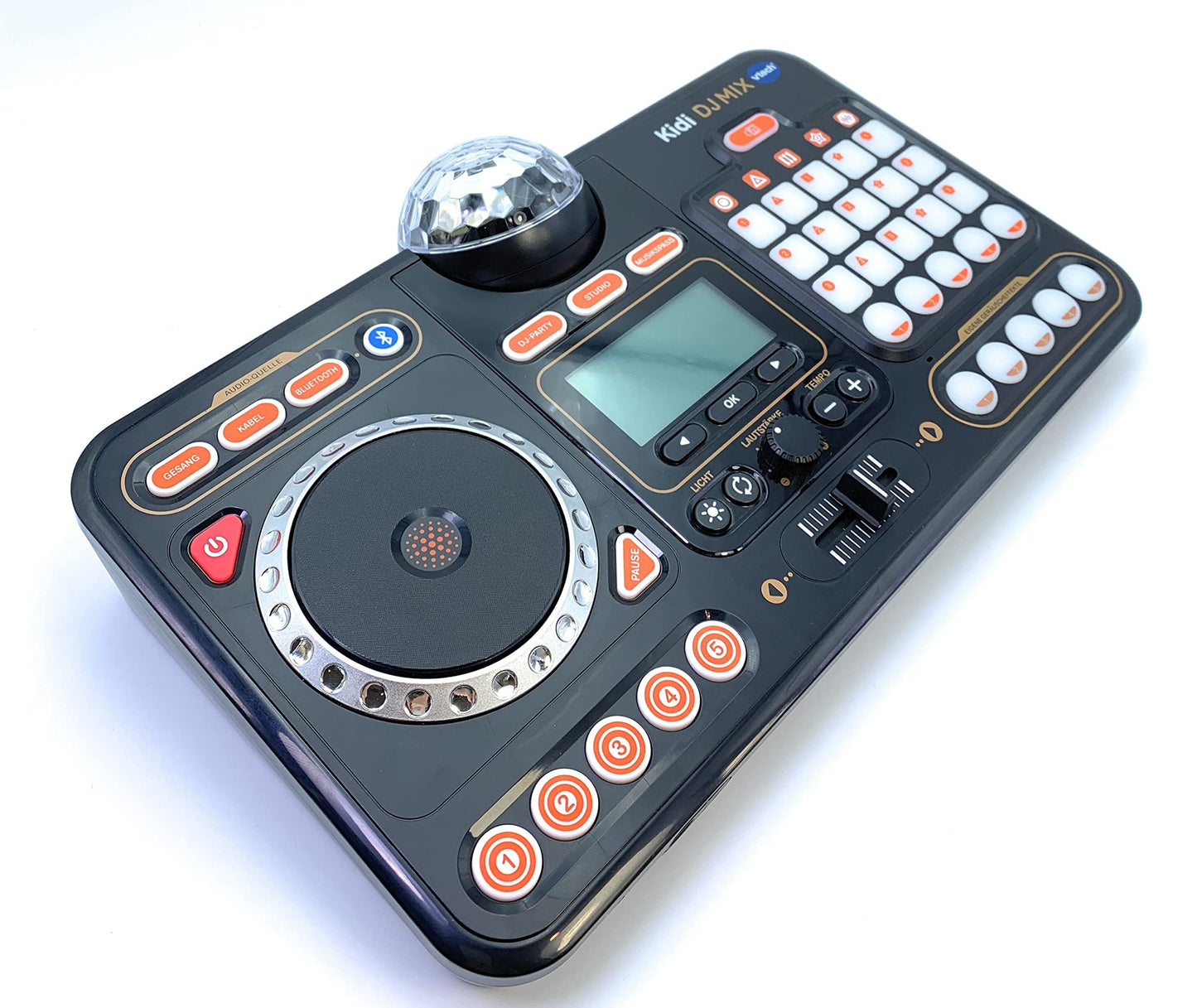 VTech Kidi DJ Mix – Mixer DJ 10 în 1 cu Jog-Wheel și efecte pentru copii 6-12 ani, Negru