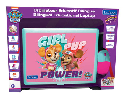 Lexibook JC598PAGi1 Laptop educativ Paw Patrol, 124 activități