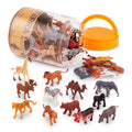 Terra by Battat Set 60 figurine animale sălbatice, 3+ ani