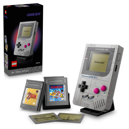 LEGO 72046 Set de construcție Game Boy pentru adulți cu 2 module de joc inclusiv Zelda și suport - Cadou retro pentru fanii jocurilor