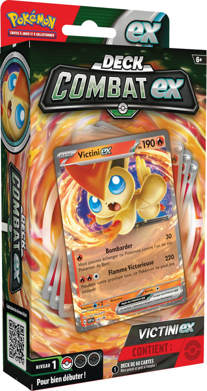 Pokémon Combat Victini-ex Set de cărți cu 60 de cărți gata de joc