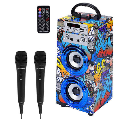 DYNASONIC 025-16 Boxa karaoke cu 2 microfoane