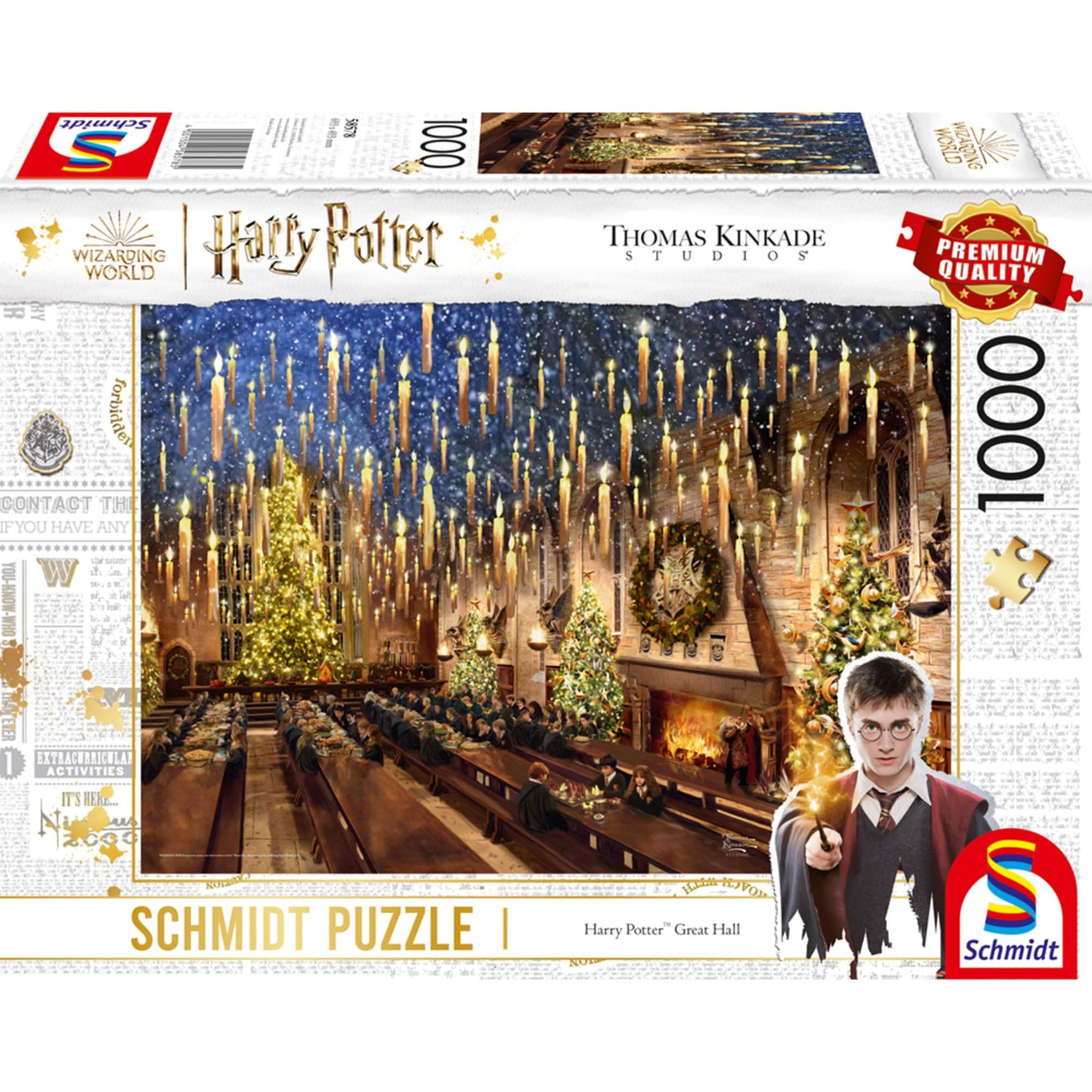 Schmidt Spiele 58578 Thomas Kinkade, Wizarding World, Harry Potter, Marele Salon, Puzzle 1000 piese