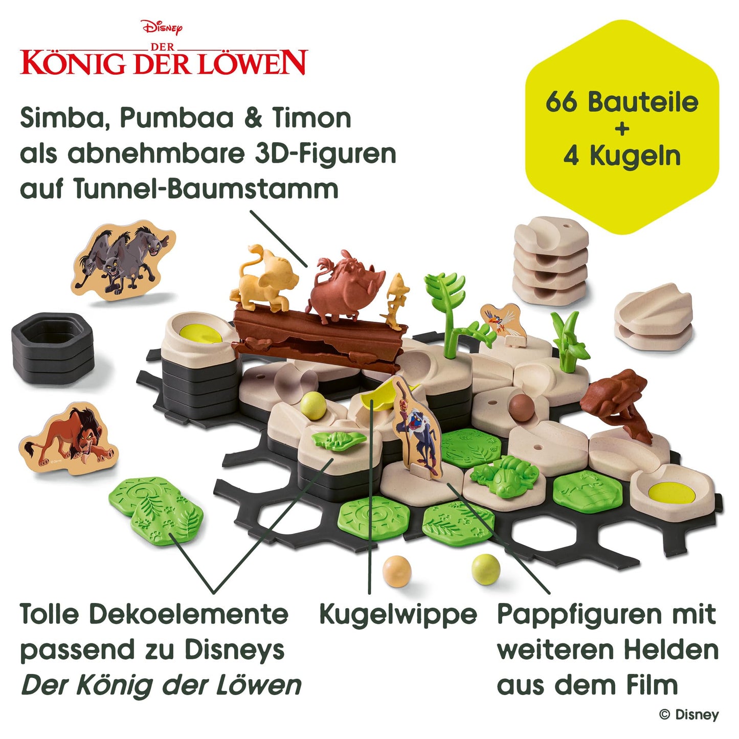 Ravensburger GraviTrax Junior Set de start cu bile Disney Regele Leu 3+ ani