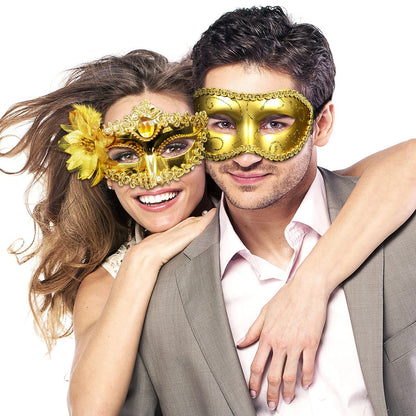 OIDEA Set 2 masti venetiene florale pentru bal