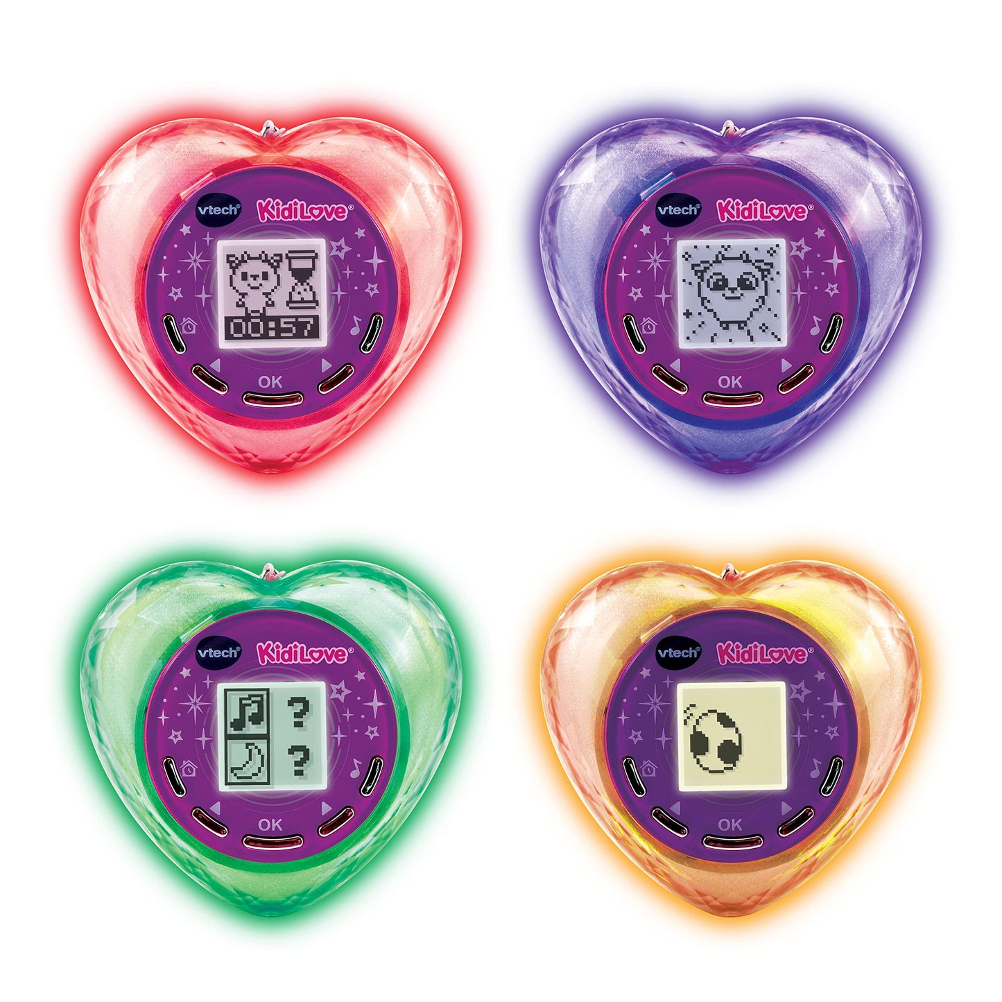 VTech KidiLove – Animal de companie magic în inimă luminoasă – Cu efecte de lumină, muzică și jocuri – Pentru copii de 5-10 ani