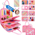JHkim Busy Board Montessori, 8 pagini, 1+ ani, roz