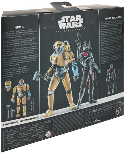Star Wars The Black Series, Ned-B și Purge Trooper, Pachet de 2 Figurine din Grafit de 15 cm, Exclusiv pe Amazon