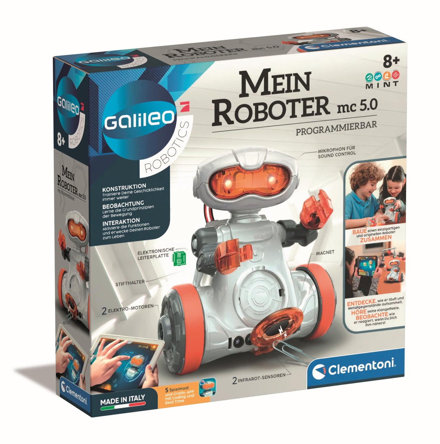 Clementoni 59158 Robot programabil Galileo MC 5.0
