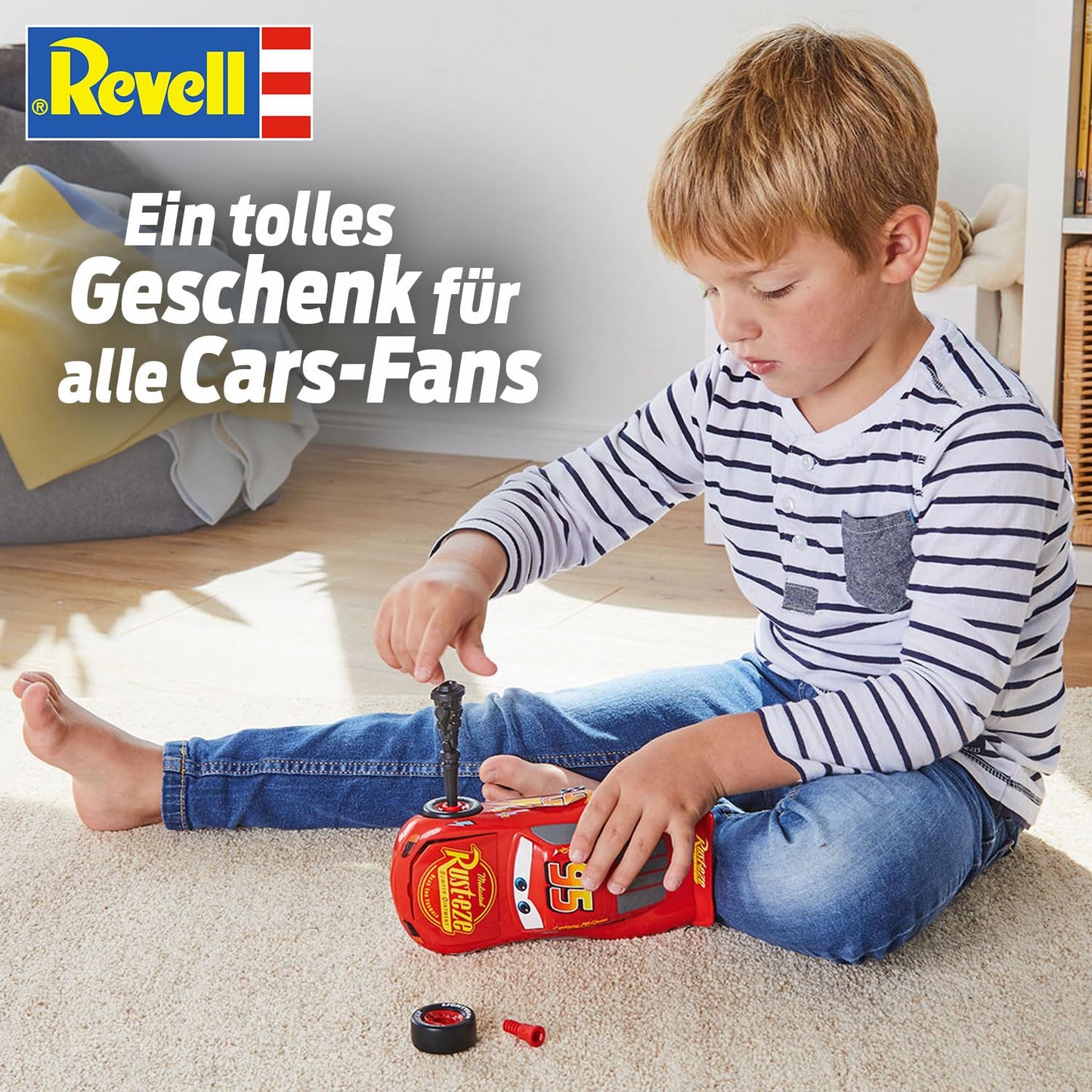 Revell - Mașină de Jucărie Lightning McQueen Disney-Cars (Lumini & Sunete)