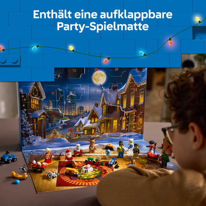 LEGO 60475 City Calendar Advent 2025, 24 surprize, 5+ ani