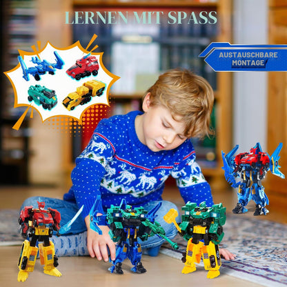 QUANTUM HEROES DINOSTER Stego Blast Wing Robot Transformabil 2 în 1 Jucărie Robotică pentru Copii 5+ ani (gri)