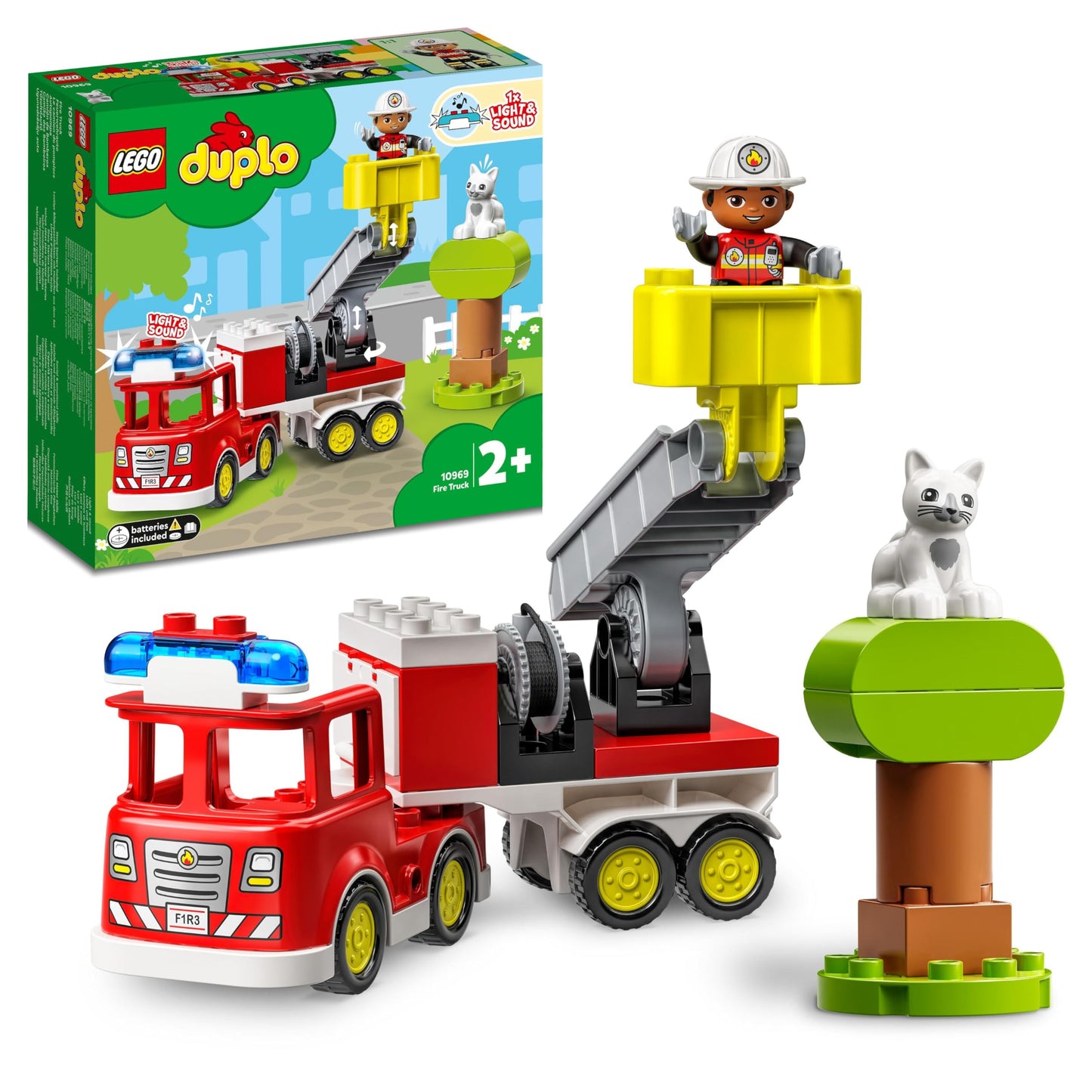LEGO DUPLO 10969 Set de construcție Mașină de pompieri cu minifigurine 2+ ani