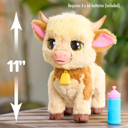 Just Play furReal Maggie Vaca interactiva din plus, 28cm, 4+