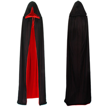 Papapanda Pelerină vampir negru/roșu, adult, 170 cm